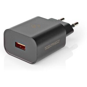 Nedis 230v Usb Oplader - 3a/18w - Sort