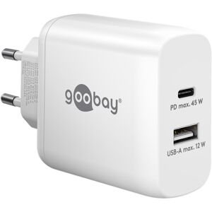 Goobay Hurtigoplader Pd - Usb-C/usb-A - 45w - Hvid