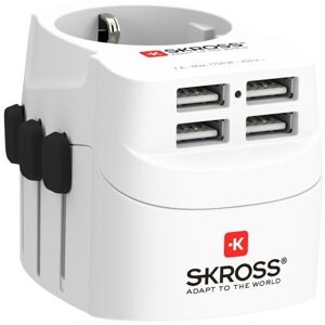 Skross Pro Light Usb Verden Rejseadapter - 4 X Usb-A