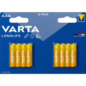 Varta Longlife - Alkaline Batteri Aaa - 16 Stk