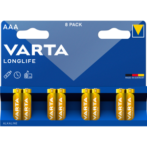 Varta Longlife - Alkaline Batteri Aaa - 8 Stk