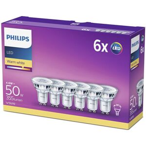 Philips Led Classic Spot - Gu10 - 4.6 W - 355 Lumen - 6 Stk.