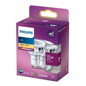 Philips Led Classic Spot - Gu10 - 3.5 W - 255 Lumen - 2 Stk.