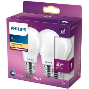 Philips Led Classic - E27 - 2 Stk - 4.5 W - 470 Lumen