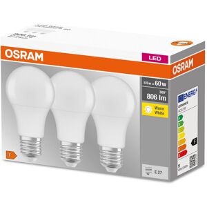 Osram Led Standard - E27 - 8.5w - 3 Stk - 806 Lumen