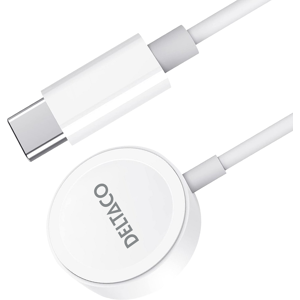 Deltaco Usb-C Oplader Til Apple Watch - Hvid - 1 M