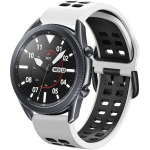 Garmin Urrem Til Vivomove 3/sport - Silikone - 20 Mm - Hvid/sort