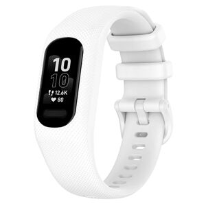 Urrem Til Garmin Vivosmart 5 - Silikone - Small - Hvid