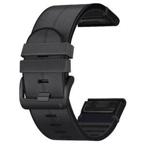 Urrem Til Garmin Fenix 5/5plus/6/6pro/7 - Læder - 22 Mm - Sort