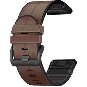 Urrem Til Garmin Fenix 5/5plus/6/6pro/7 - Læder - 22 Mm - Brun