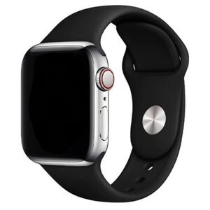 Apple Watch Urrem - Silikone - M/l - 38-41 Mm - Sort