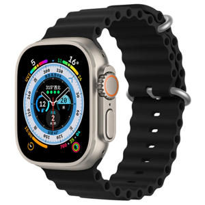 Apple Watch Ultra Rem - Silikone - 42-49 Mm - Sort
