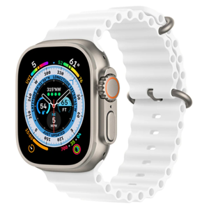 Apple Watch Ultra Rem - Silikone - 42-49 Mm - Hvid