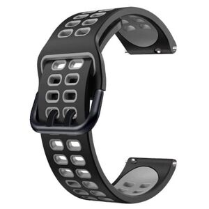 Urrem Til Samsung Galaxy Watch Active 1/2 - 40/44 Mm - Sort/grå