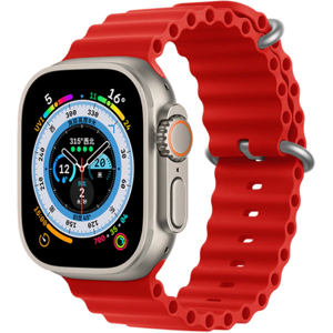 Apple Watch Ultra Rem - Silikone - 42-49 Mm - Rød