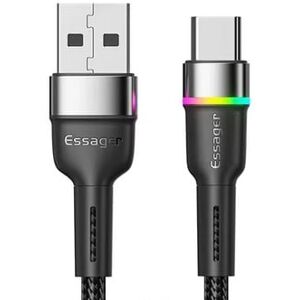 Usb-C 3.1 Til Usb-A 2.0 Fast Charge Kabel - 3a - Sort - 0.50 M