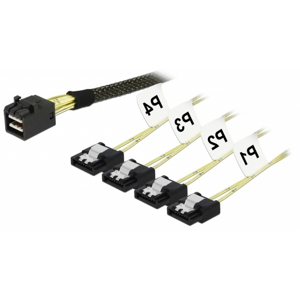 DeLOCK Mini Sas Hd Kabel Sff-8643 Til 4 X Sata 7 Pin - 0.5m