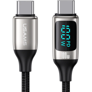 Usb-C Pd Fast Charging Display Kabel - 100w - Sølv - 1.2 M