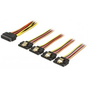 DeLOCK Sata Splitter Kabel - 15-Pin Hun Til 4 X 15-Pin Han - 50 Cm