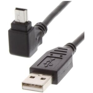 Usb Kabel 2.0 - Usb-A Han / 90° Vinklet Mini-B - 1 M