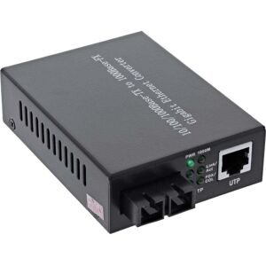 Fiber Optisk Sc/sc Rj45 Media Extender - 1000mb/s - Mm 550 M