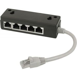 Inline Rj-45 - Isdn Splitter Til 5 X Rj45 - 15cm