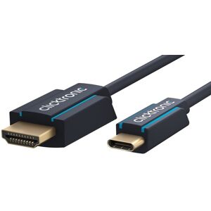 ClickTronic Usb-C 3.2 Gen.2 Til Hdmi Kabel - Uhd 4k - 1 M