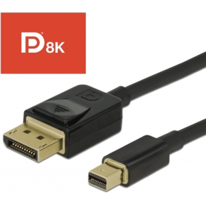 Delock Mini Displayport Til Displayport Kabel - 8k - 60hz - 2 M