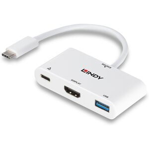 Lindy Usb-C 3.1 Hdmi Adapter - Pd 100w - 4k/30hz - Hvid