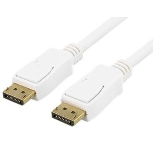 Displayport Kabel - 4k - Hvid - 2 M