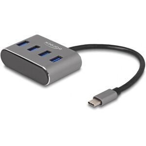 Delock Usb-C 3.2 Gen1 Hub Til 4x Usb-A Porte - Grå