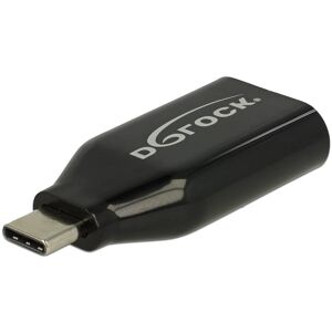 Delock Usb-C Til Displayport Adapter - 4k/60hz - Sort