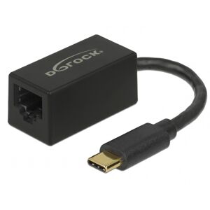 Delock Usb-C 3.1 Gen1 Ethernet Adapter - 10/100/1000 Mbps - Sort