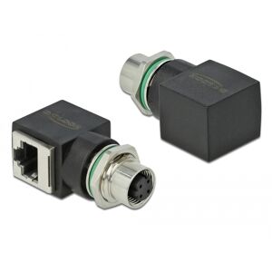 Delock Network Adapter M12 - 4 Pin Hun Til Rj45 Jack