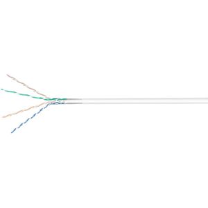 Cat 6 F/utp Lszh Netværkskabel - Cu - Solid - Hvid - 100 Meter.