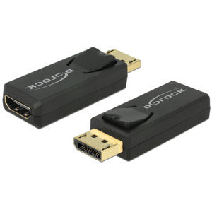 Delock Displayport 1.2 Til Hdmi Adapter - 4k - Sort