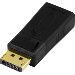 Displayport Til Hdmi Adapter - Guldbelagt - Sort