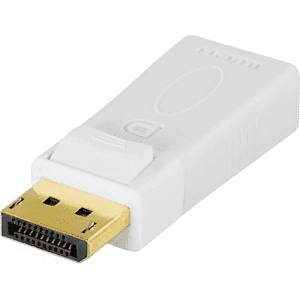 Deltaco Displayport 1.2 Til Hdmi Adapter - 4k/30hz - Hvid