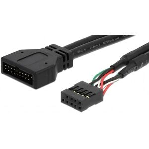 DeLOCK Usb 2.0 9 Pin Header Hun Til Usb 3.0 19 Pin Header Han - 45 Cm