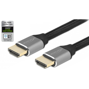 DeLOCK Ultra High Speed Certificeret Hdmi 2.1 Kabel - 8k - Grå - 1 M