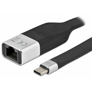 Delock Usb-C Til Fladt Rj45 Kabel - 10/100/1000 Mbps - 15 Cm