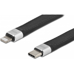 Delock Usb-C Til Fladt Lightning Kabel - 13 Cm