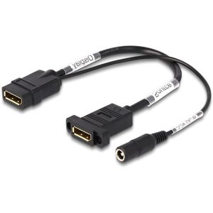 Delock Displayport Adapter Kabel - Hun/hun - 4k/60hz - Dc Strøm