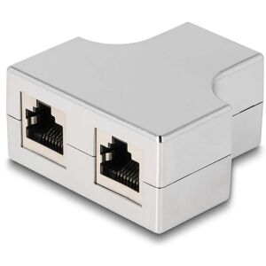 Delock Rj45 Splitter / T-Adapter - 1x Rj45 Til 2x Rj45