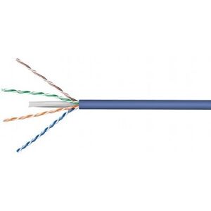 Cat 6a U/utp Lszh Netværkskabel - Cu - Solid - Blå - 100 Meter.