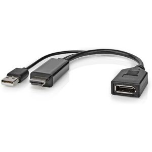 Nedis Hdmi Han Til Displayport Hun Adapter - 4k/60hz - Sort