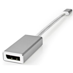 Nedis Usb-C Til Displayport Kabel - 4k/60 Hz - Aluminium - 0.20