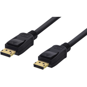 Deltaco Displayport Kabel - 4k - Sort - 3 M