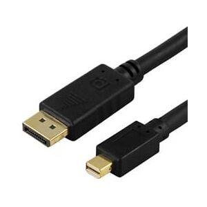 Mini Displayport Til Displayport Kabel - 4k - Sort - 0.5 M