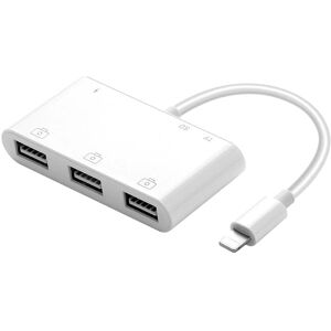 Apple Lightning Usb-A 2.0 Hub Kortlæser - Hvid